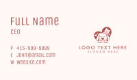 Cat Dog Heart Business Card Image Preview