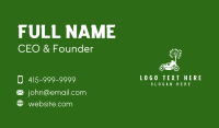 Tree Garden Lawn Mower Business Card Preview