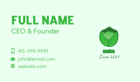 Green Cabbage  Vegetable Business Card Image Preview