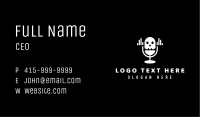 Skull Audio Microphone Business Card Image Preview