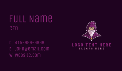 Gaming Wizard Sorcerer  Business Card Image Preview