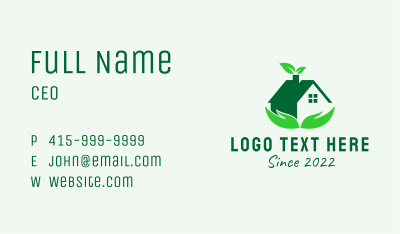 Green House Real Estate  Business Card Image Preview
