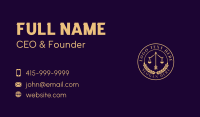 Law Justice Scale Business Card Image Preview