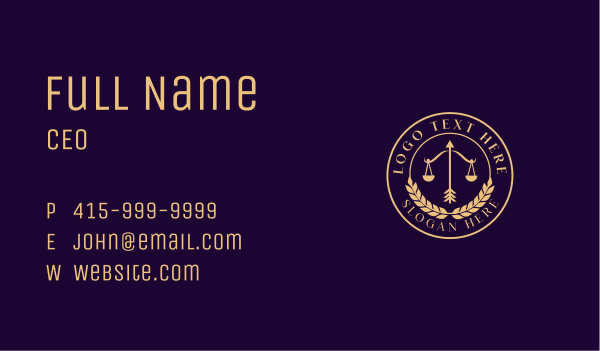 Law Justice Scale Business Card Design Image Preview