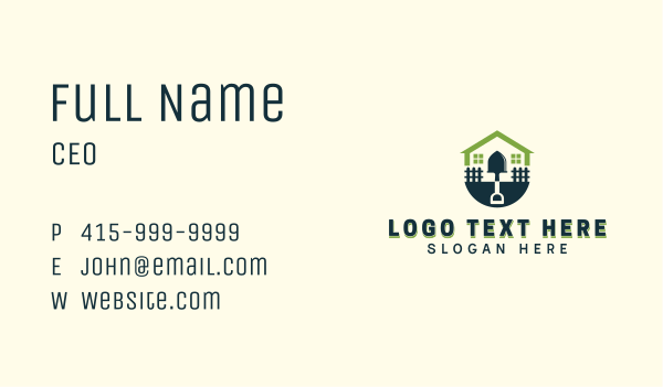 House Yard Landscaping Business Card Design Image Preview