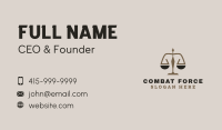 Scale Law Prosecutor Business Card Image Preview