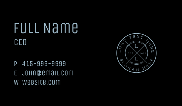  Generic Lettermark Badge Business Card Design Image Preview