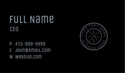  Generic Lettermark Badge Business Card Image Preview