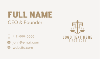 Brown Sword Scale Law Business Card Image Preview
