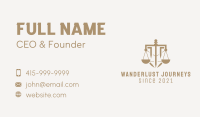 Brown Sword Scale Law Business Card Image Preview