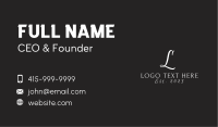 Premium Brand Letter  Business Card Design