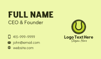 Tennis Ball Badge Business Card Image Preview