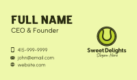 Tennis Ball Badge Business Card Image Preview