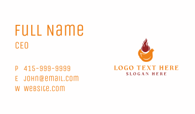 Hot Fire Chicken Business Card Image Preview