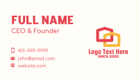 Modern Duplex House Business Card Design