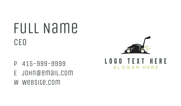 Lawn Grass Trimmer Business Card Design Image Preview