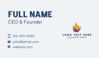 Flame Leaf Energy Business Card Image Preview
