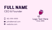 Wine Drink Glass  Business Card Image Preview