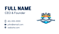 Beach Tour Travel Business Card Image Preview