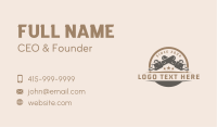 Industrial Chainsaw Woodwork Business Card Design