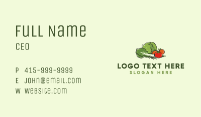 Fresh Vegetable Farm Business Card Image Preview