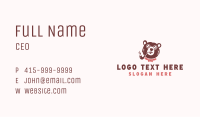 Pipe Smoking Bear Business Card Image Preview