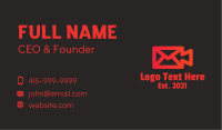 Video Camera Envelope Business Card Image Preview