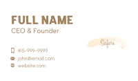 Feminine Brush Wordmark Business Card Image Preview