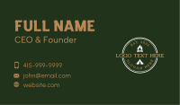Campfire Tent Hiking Business Card Image Preview