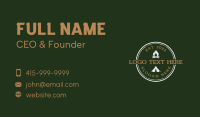 Campfire Tent Hiking Business Card Preview