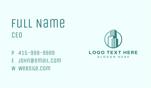 Office Tower Building Business Card Design Image Preview