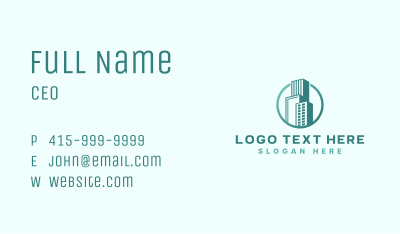 Office Tower Building Business Card Image Preview