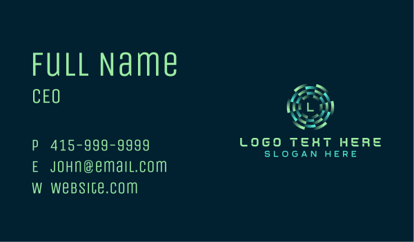 Tech Software Programming Business Card Design Image Preview