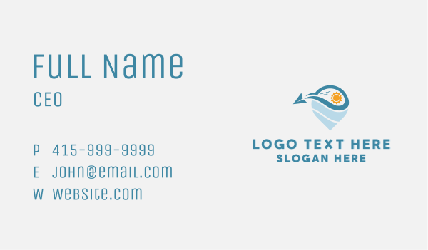 Travel Plane Tourism Business Card Design Image Preview