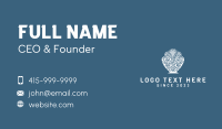 White Coral Shell Business Card Preview