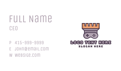 Castle Tower Gaming Business Card Image Preview