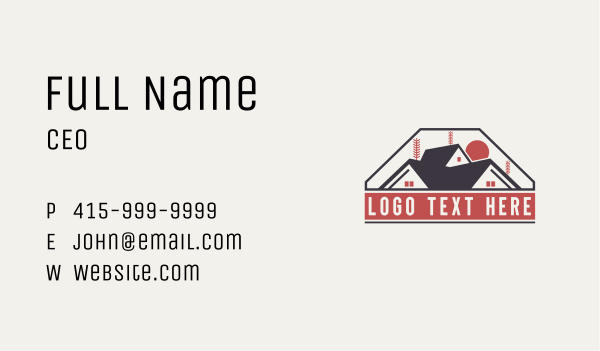 Home Roofing Renovation Business Card Design Image Preview