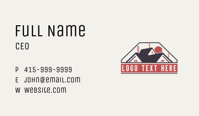 Home Roofing Renovation Business Card Image Preview