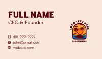 Sunset Palm Island Business Card Image Preview