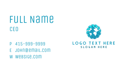 Professional Globe Map Business Card Image Preview