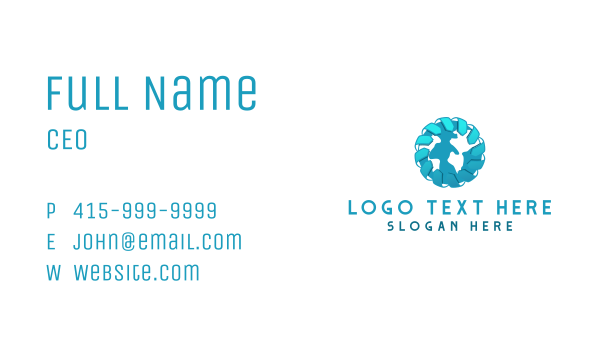 Professional Globe Map Business Card Design Image Preview