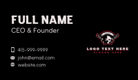 Skull Pistol Shooting Business Card Design