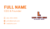 Generic Sport Letter Business Card Image Preview