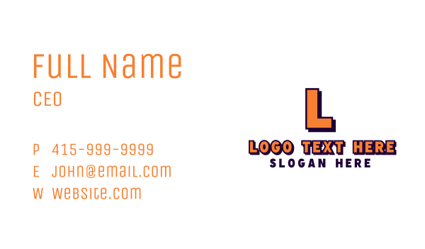 Generic Sport Letter Business Card Design Image Preview
