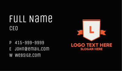 Security Guard Lettermark Business Card Image Preview