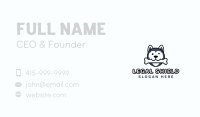 Dog Husky Bone Business Card Image Preview