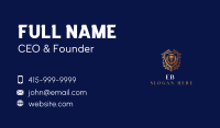 Elegant Lion Shield Business Card Image Preview