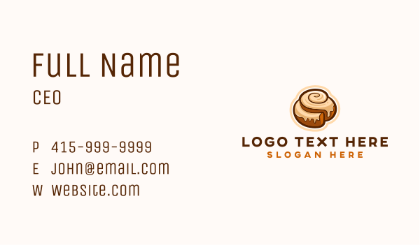 Cinnamon Baking Sweet Business Card Design Image Preview