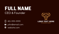 Bull Arrow Progress Business Card Preview