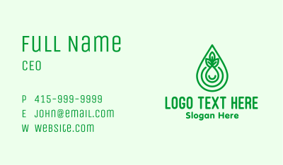 Natural Plant Extract Business Card Image Preview